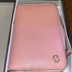 Gucci Dollar Calf Pink Zipper Wallet